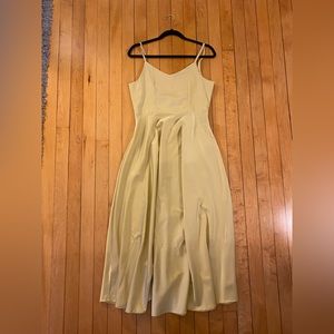Yellow silk maxi dress. Like new. Size M.